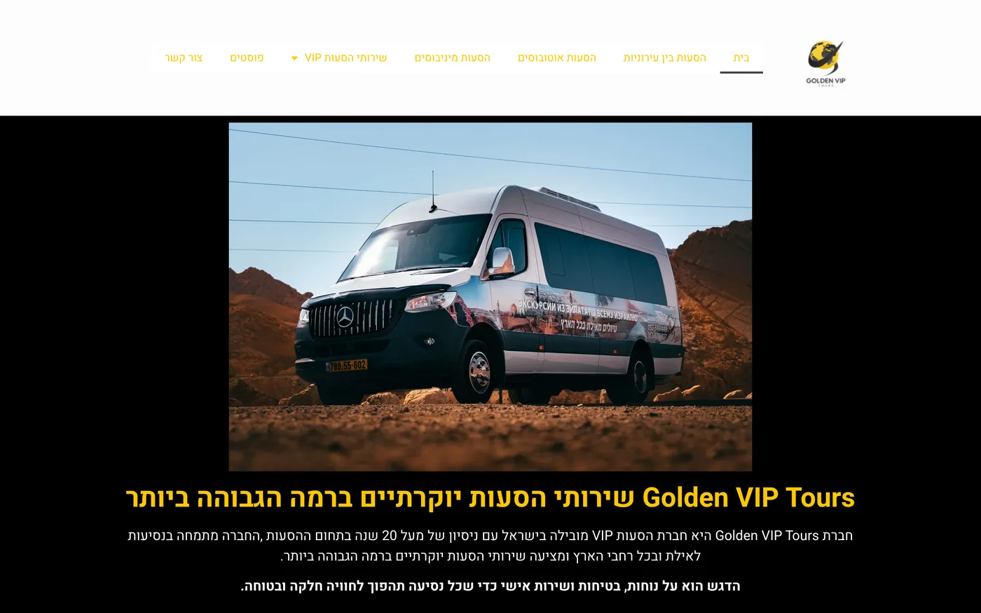 דוגמה לאתר שירות שמקודם בקמפיינים ממומנים בגוגל